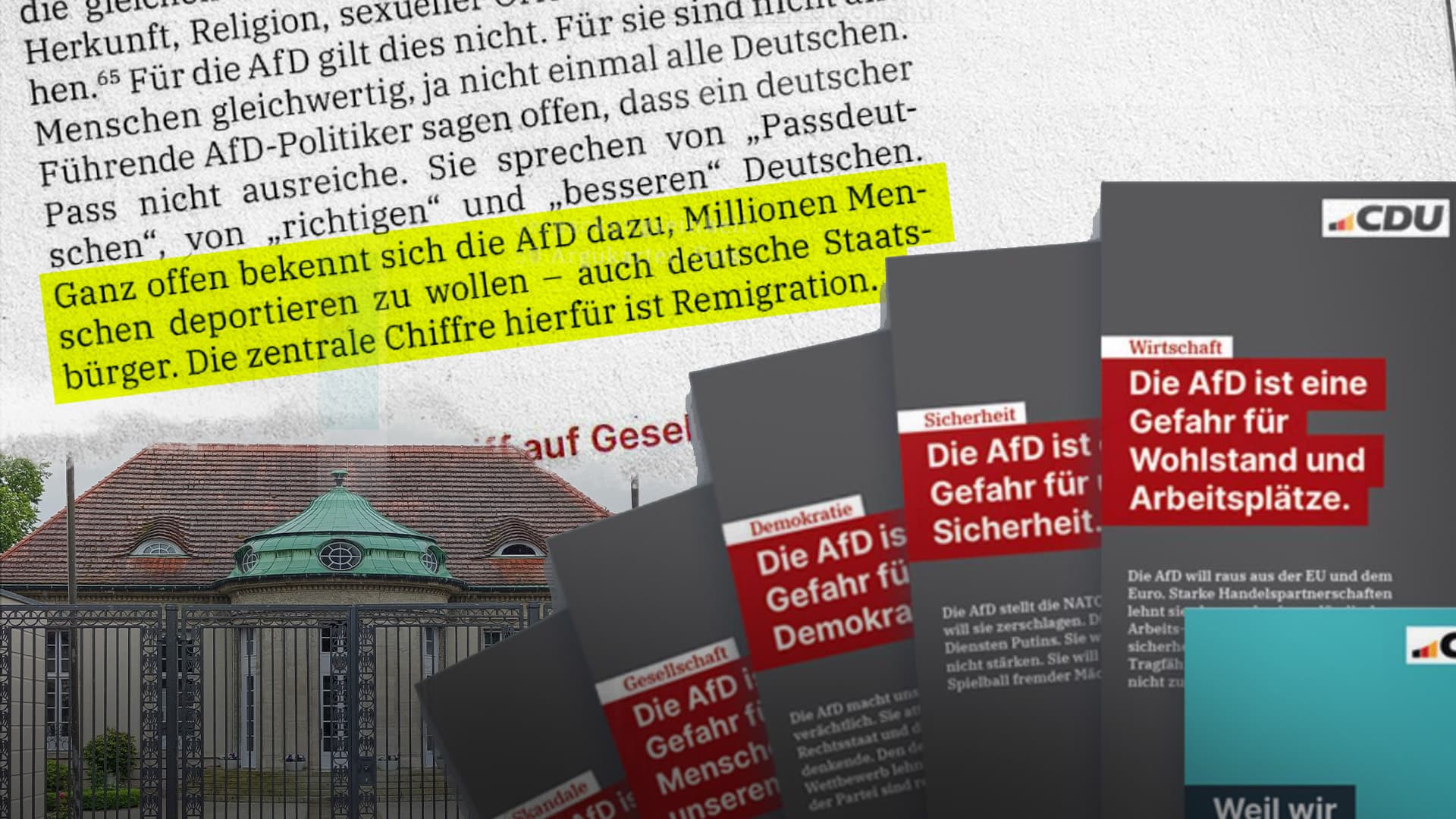 Broschüre: CDU wiederholt Deportations-Lüge, um AfD in Nazi-Nähe zu rücken