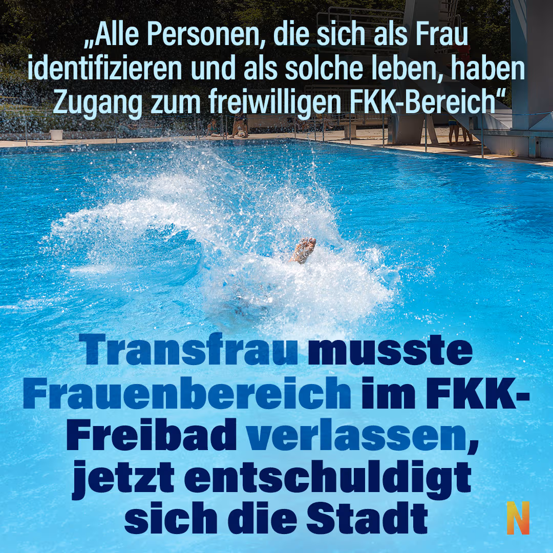 Transfrau musste Frauenbereich im FKK-Freibad verlassen, jetzt entschuldigt sich die Stadt