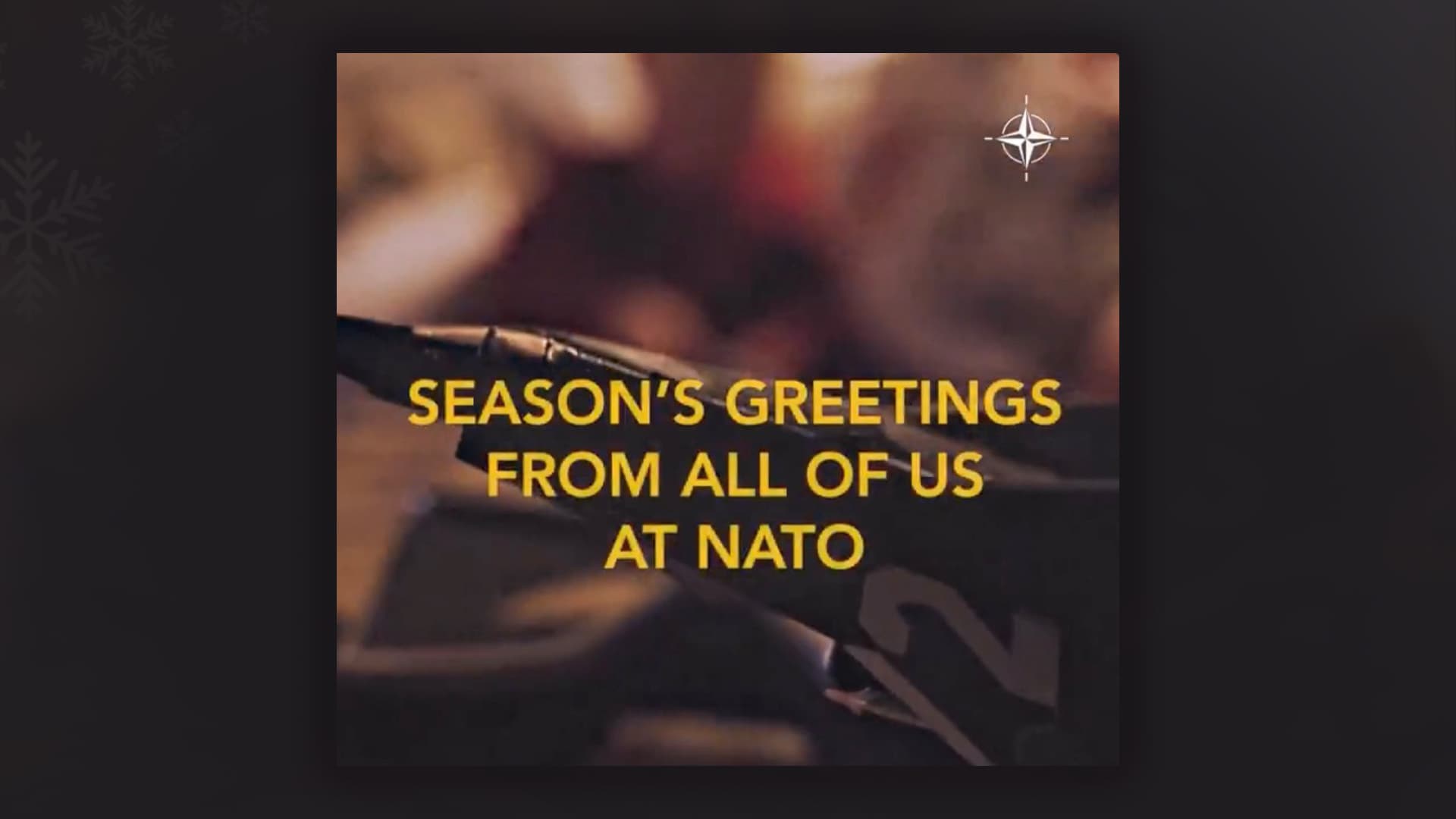 „Frohe Festtage“: NATO streicht Weihnachten aus Gruß-Video