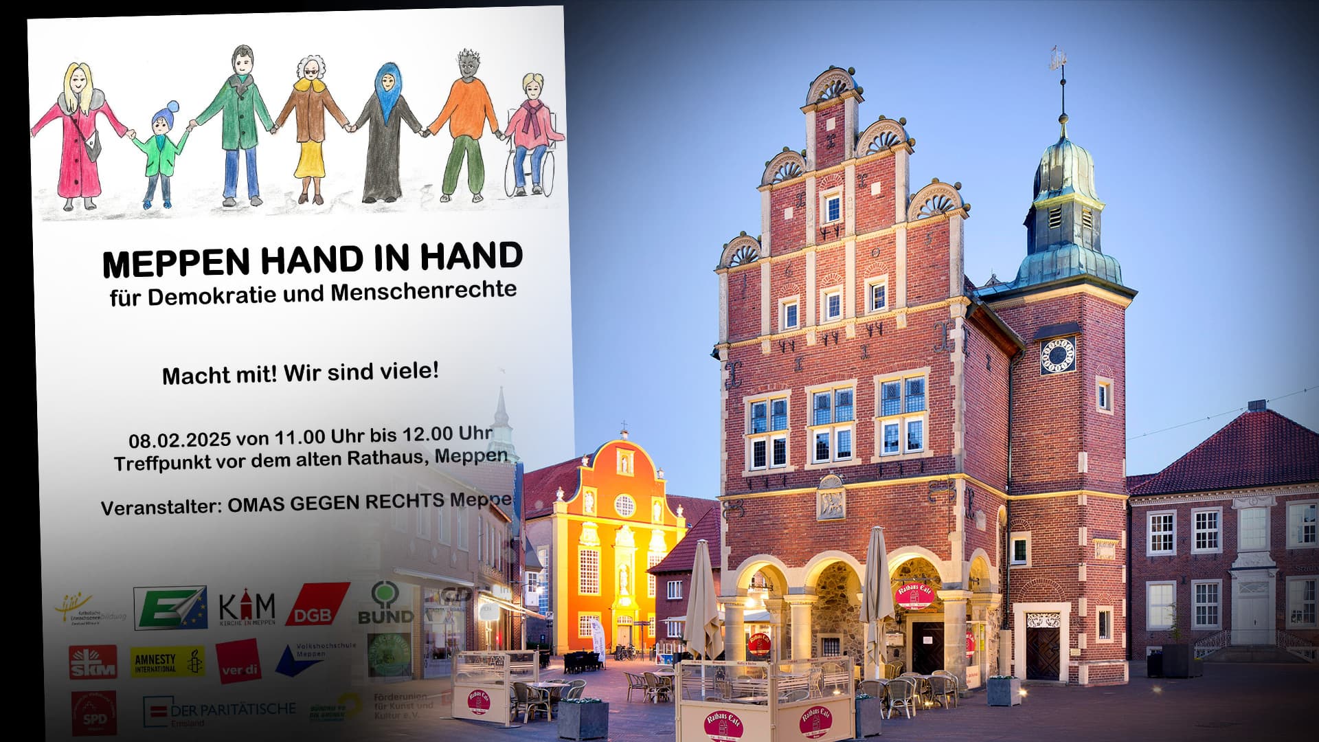 CDU will in Meppen für Vielfalt und Toleranz demonstrieren, wird aber von „Omas gegen Rechts“ ausgeladen