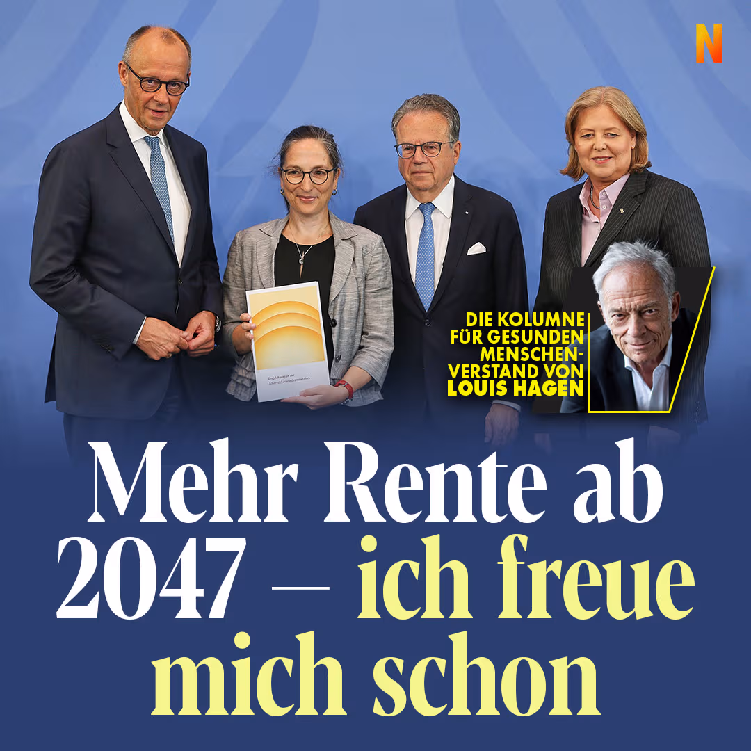 Mehr Rente ab 2047 – ich freue mich schon
