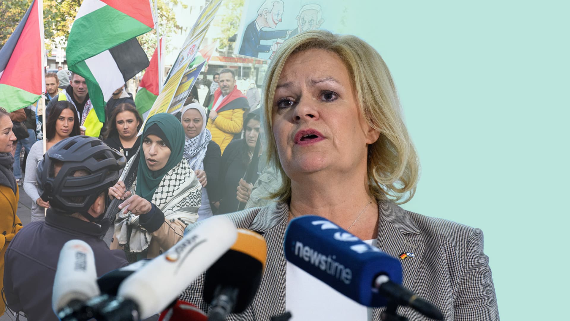 So sieht's nach dem Minister-Machtwort aus: Terror-Freunde verhöhnen Faeser!