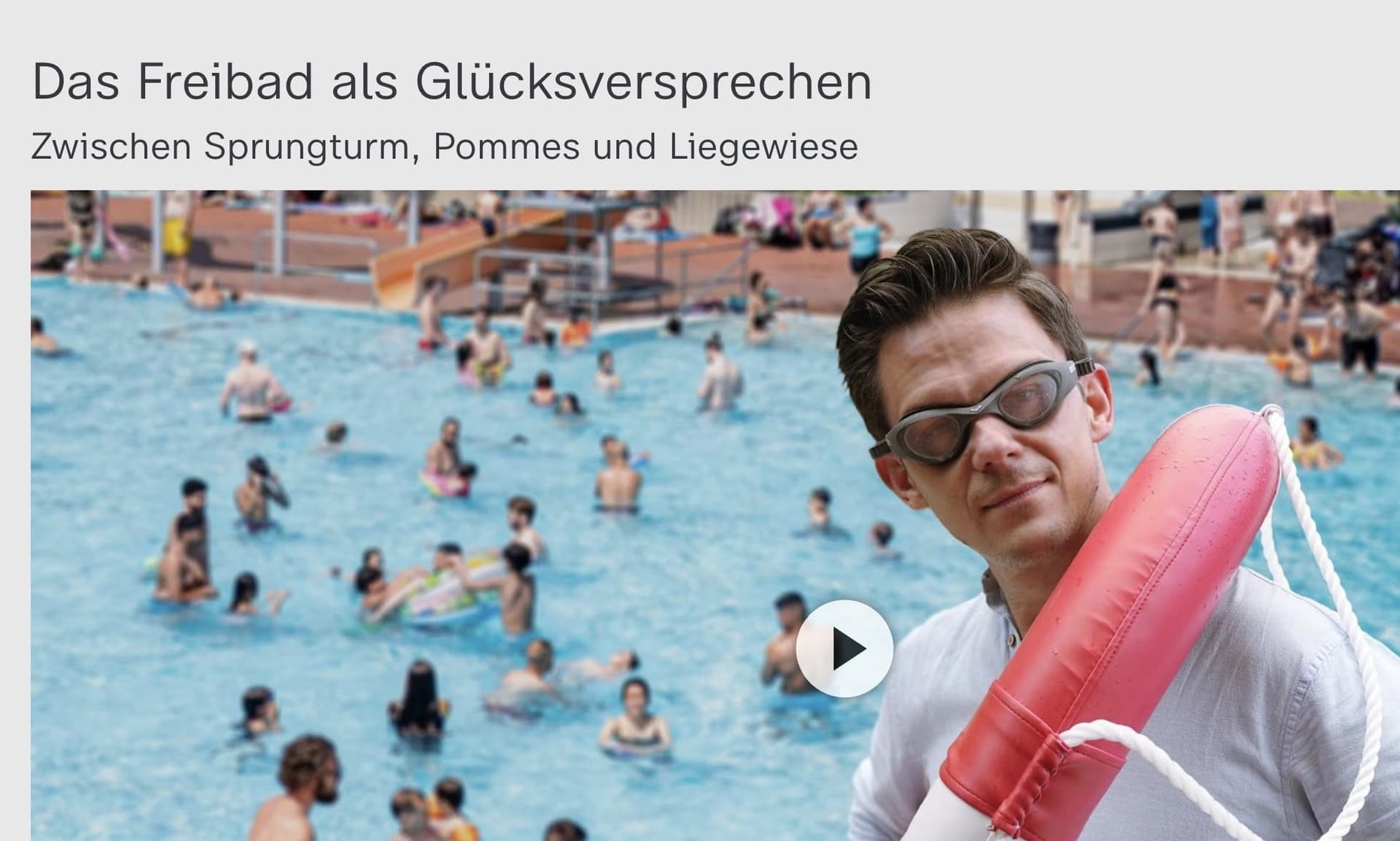 Beitrag über Freibäder im ZDF: 42 Minuten Realitätsleugnung