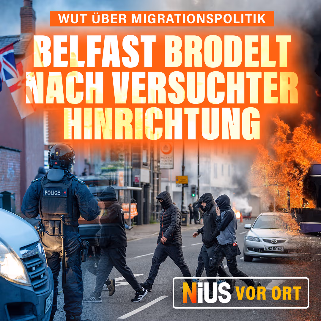 Wut über Migrationspolitik: Belfast brodelt nach versuchter Hinrichtung