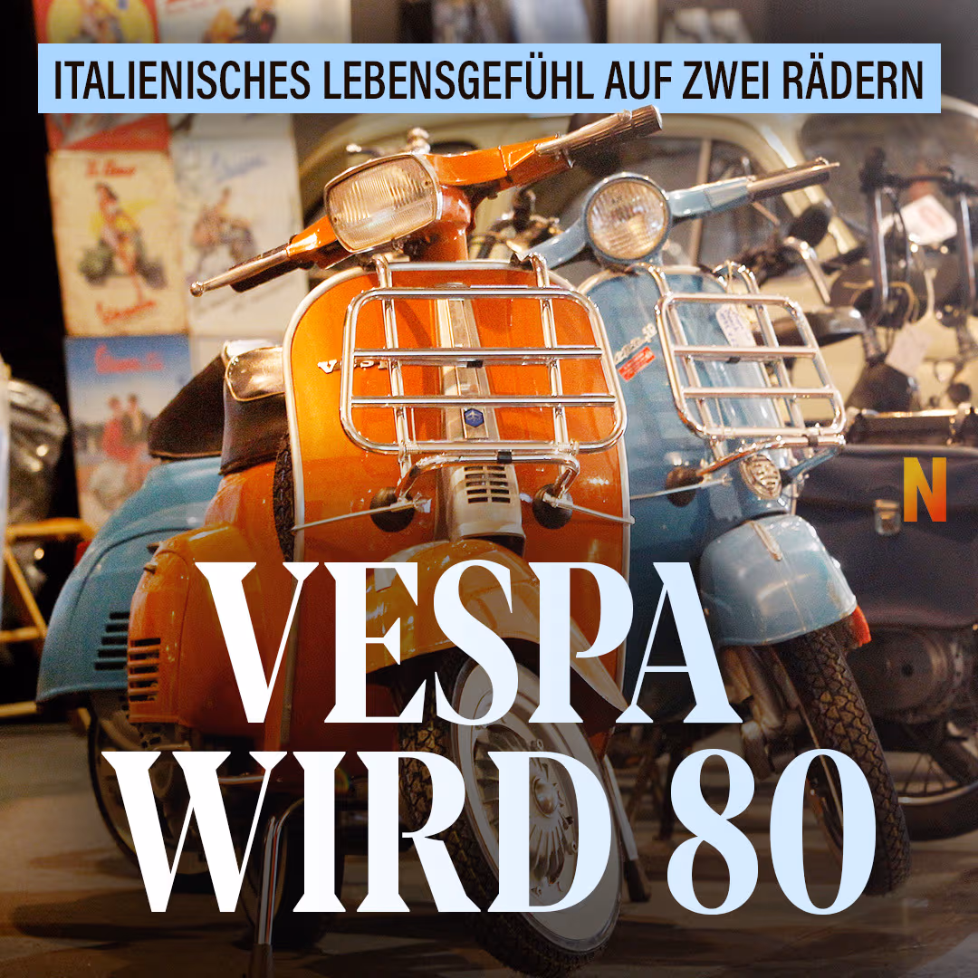 Italienisches Lebensgefühl auf zwei Rädern: Vespa wird 80