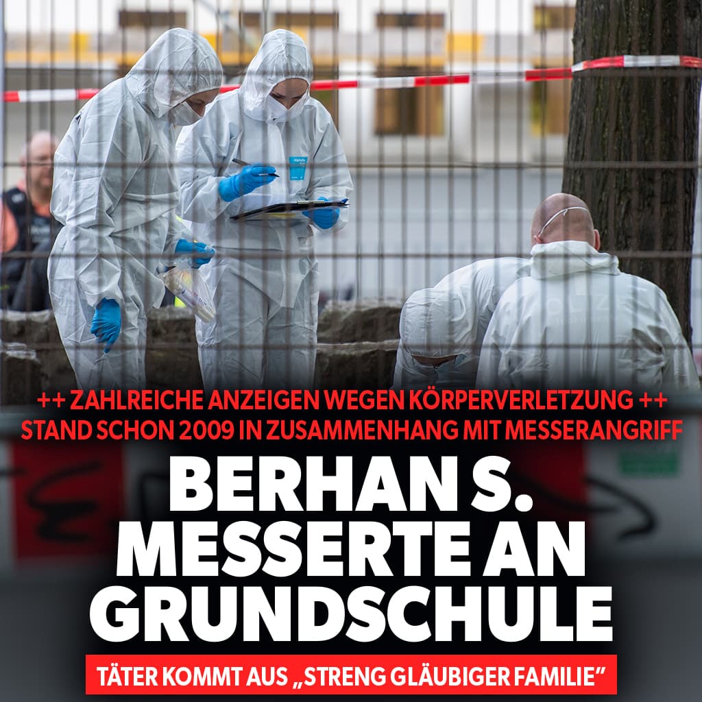 Berhan S. messerte an Berliner Grundschule – er war polizeibekannt