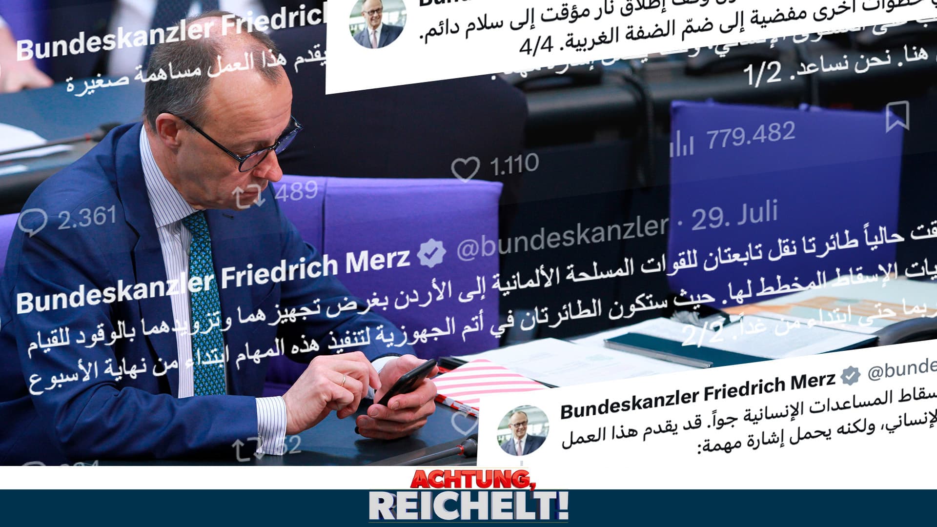 Merz’ fatale Botschaft auf Arabisch