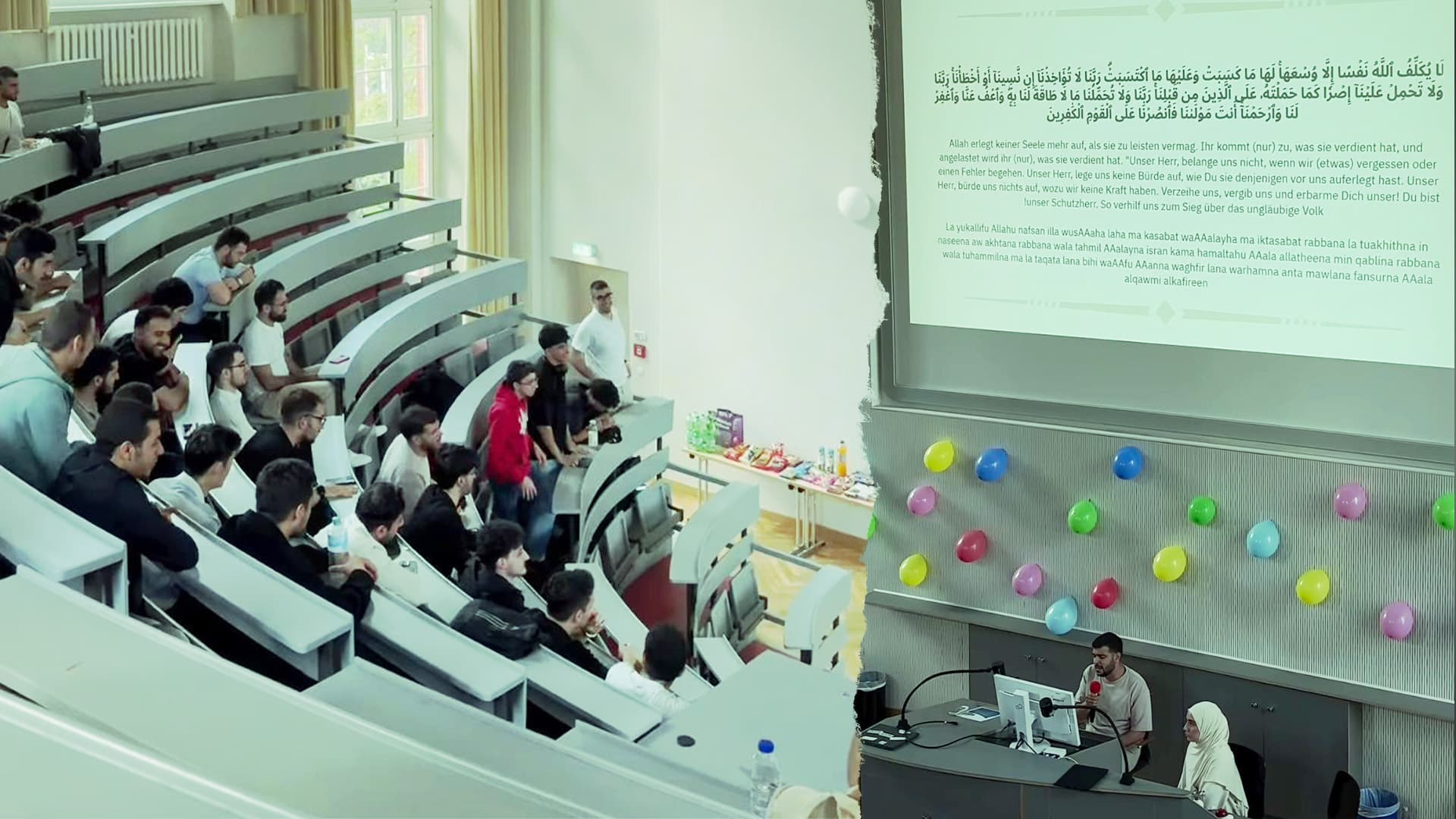 Video zeigt Semester-Auftakt: Geschlechtertrennung und „besinnliche Koran-Rezitation“ in Hörsaal der Charité