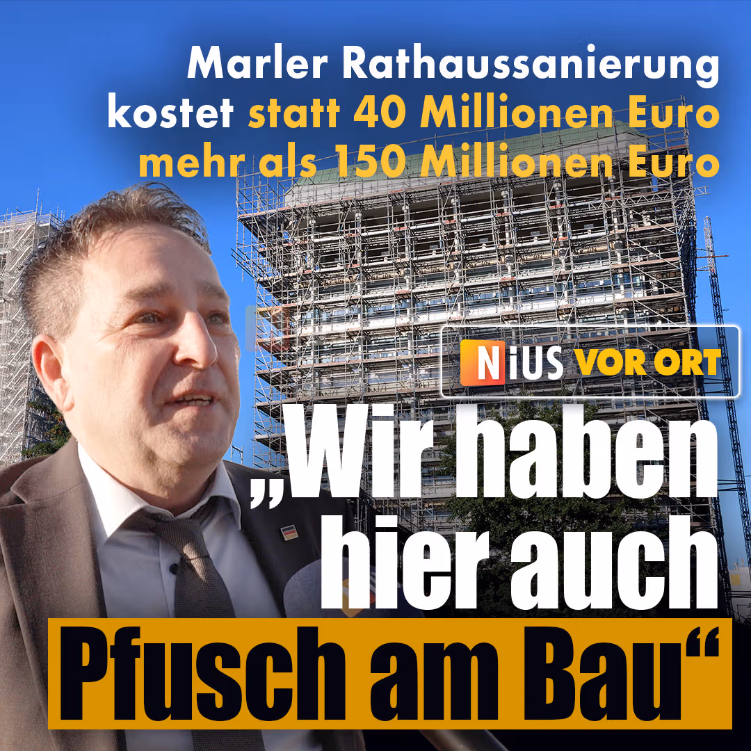 Marler Rathaussanierung kostet statt 40 Millionen Euro mehr als 150 Millionen Euro: „Wir haben hier auch Pfusch am Bau”