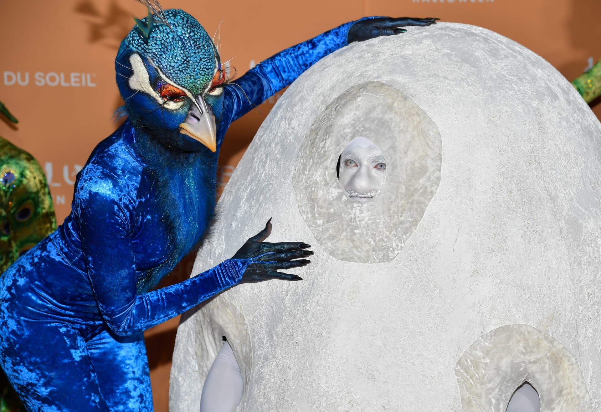 Halloween-Party bei Heidi Klum: Sie feiert als Pfau