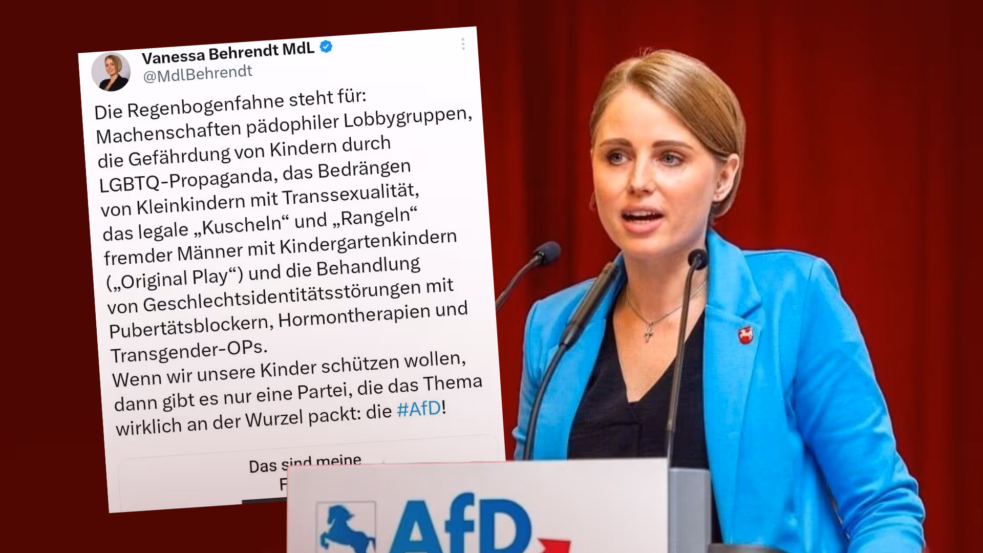 Staatsanwaltschaft ermittelt gegen AfD-Politikerin Vanessa Behrendt wegen Volksverhetzung