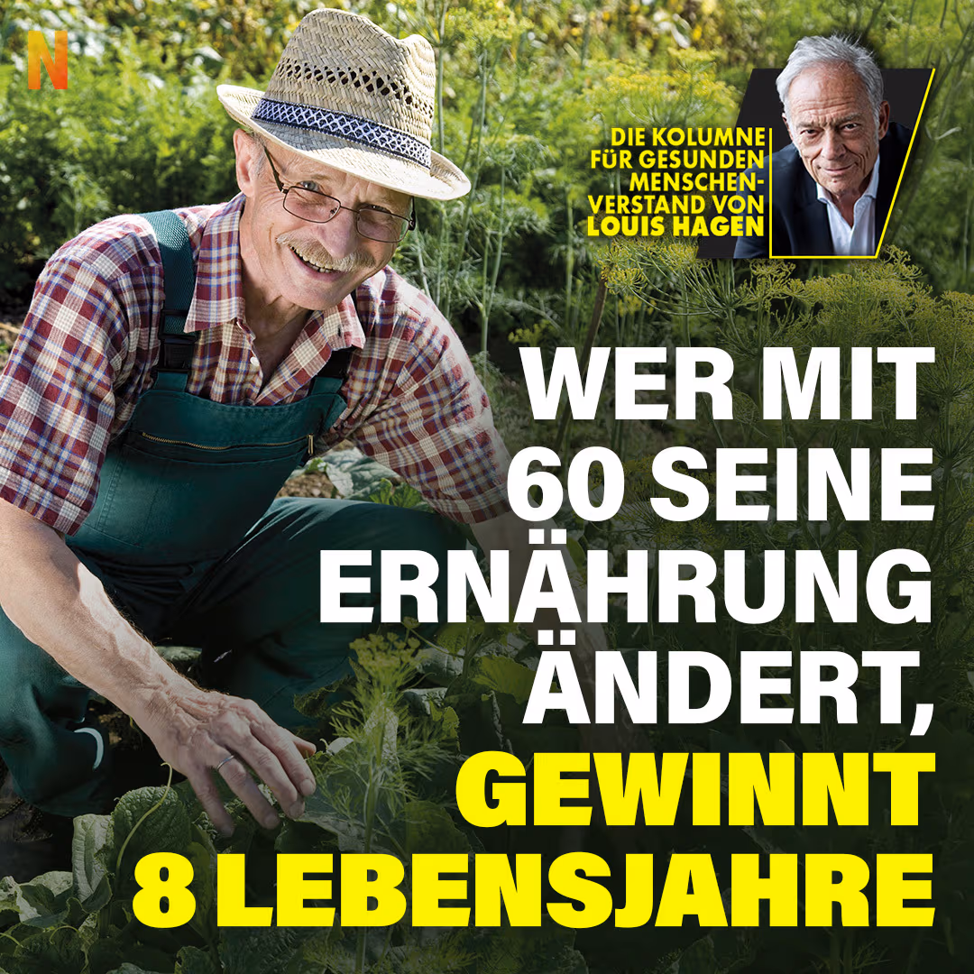 Wer mit 60 seine Ernährung ändert, gewinnt 8 Lebensjahre