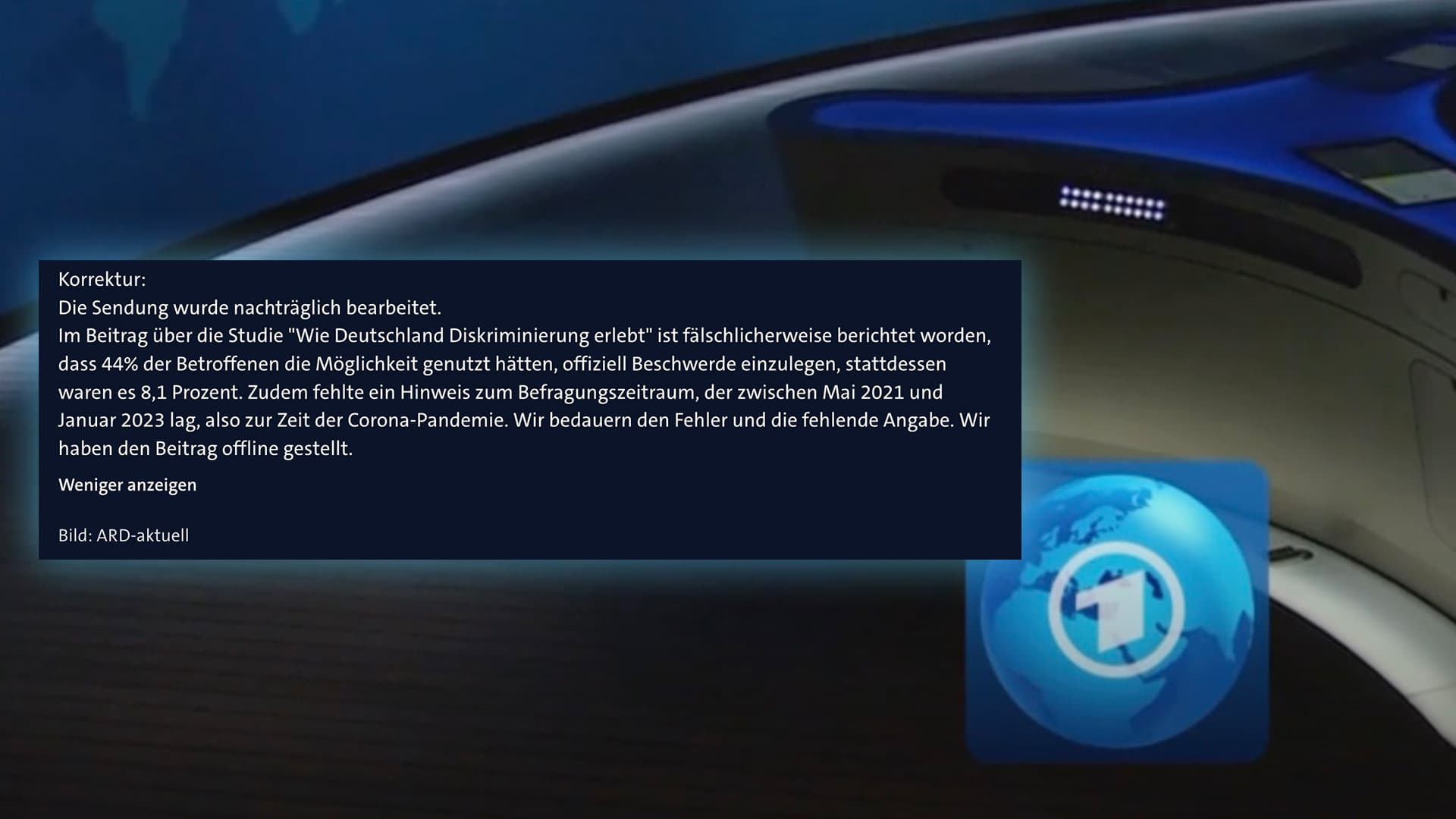 Nach Anfrage der FAZ: Tagesschau löscht irreführenden Beitrag zu Studie über Diskriminierung