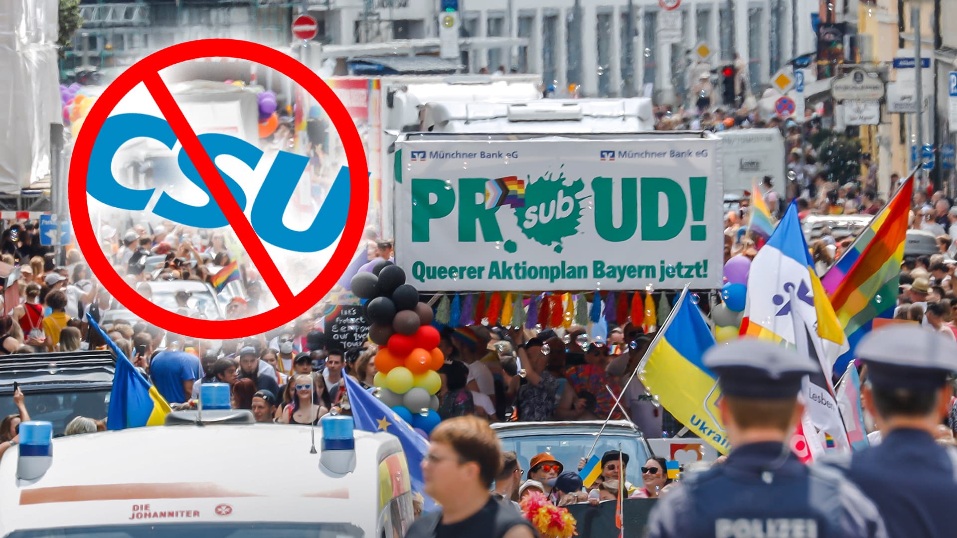 CSU darf nicht beim CSD in München mitfahren