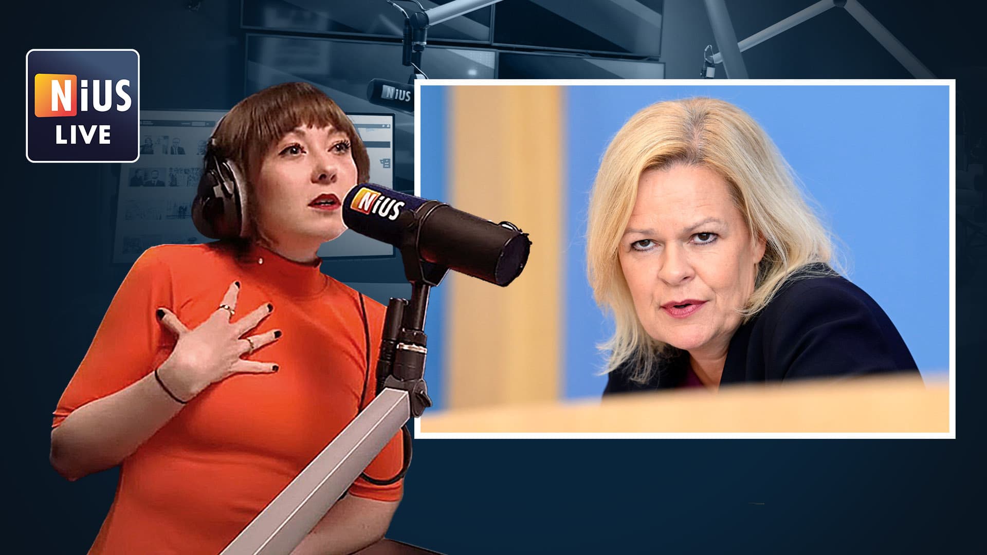 Bei Gewalt gegen normale Bürger schweigt Ministerin Faeser
