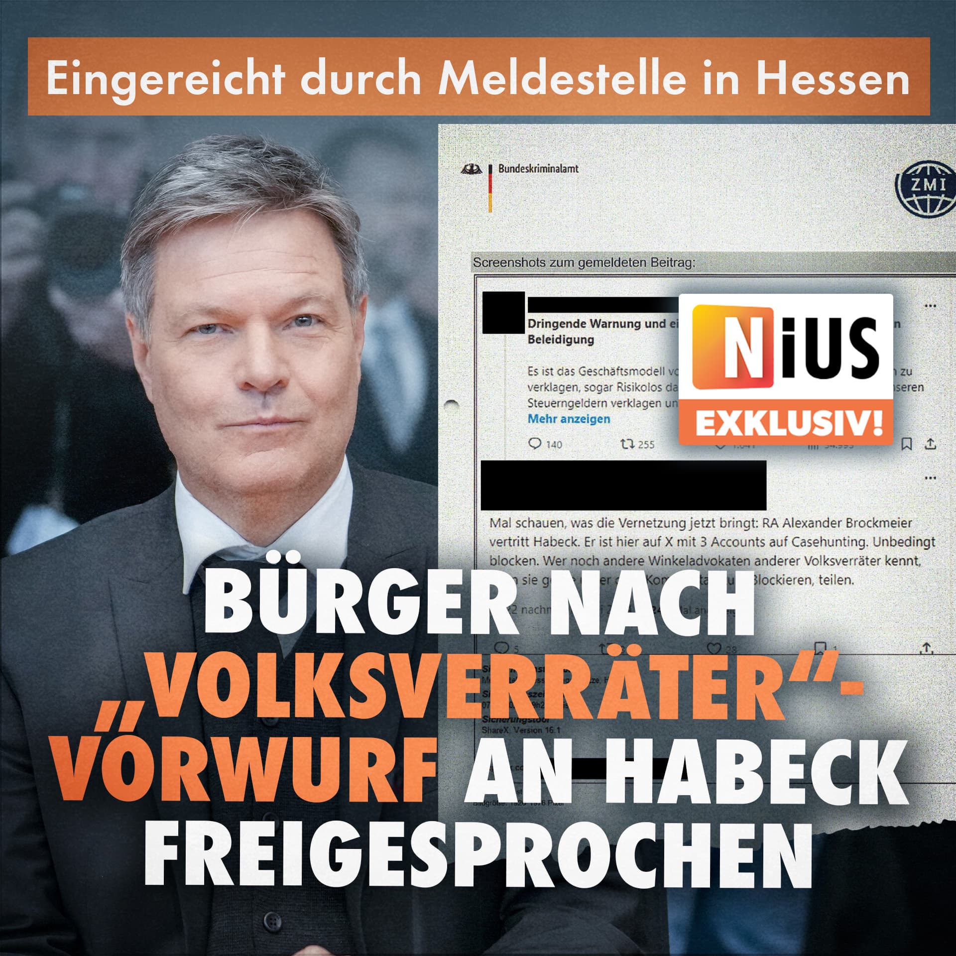 Bürger nach „Volksverräter“-Vorwurf an Robert Habeck freigesprochen