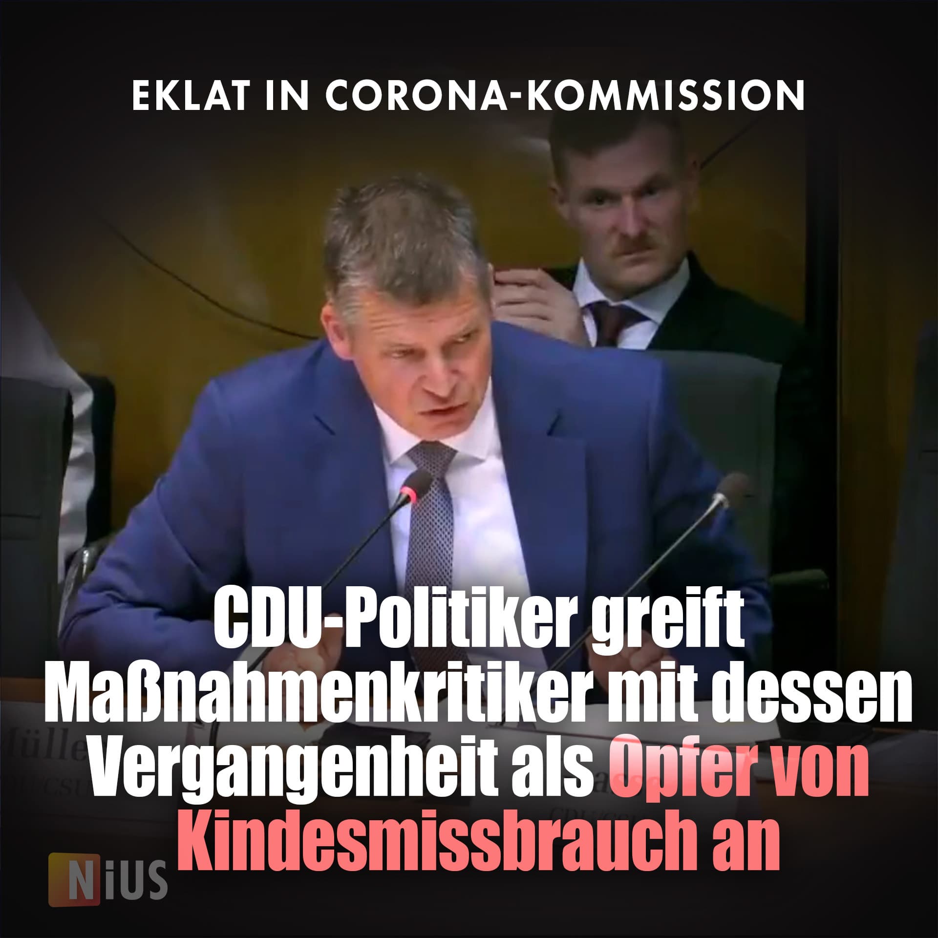 Eklat in Corona-Kommission: CDU-Politiker greift Maßnahmenkritiker mit dessen Vergangenheit als Opfer von Kindesmissbrauch an
