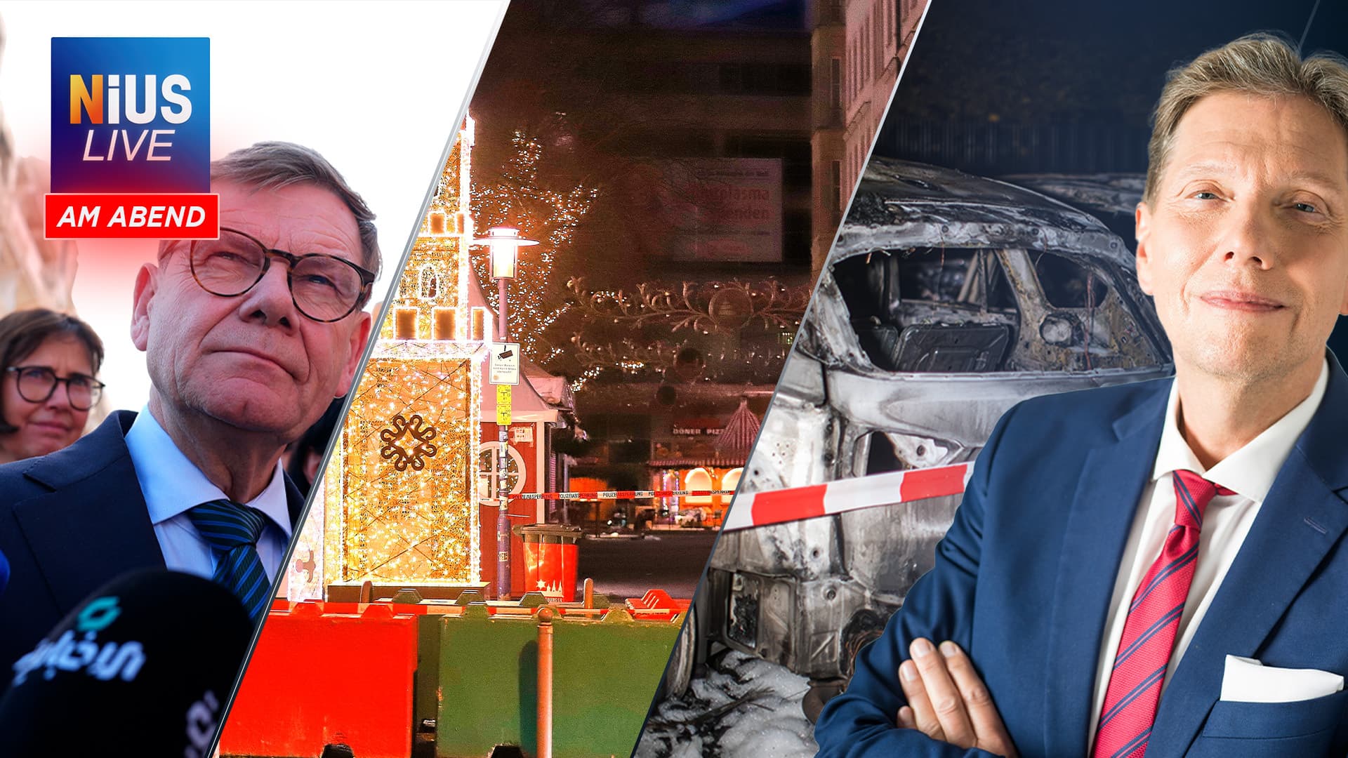 Das war NIUS Live am Abend: Bekennerschreiben! Linker Terroranschlag gegen AfD-Politiker Baumann!