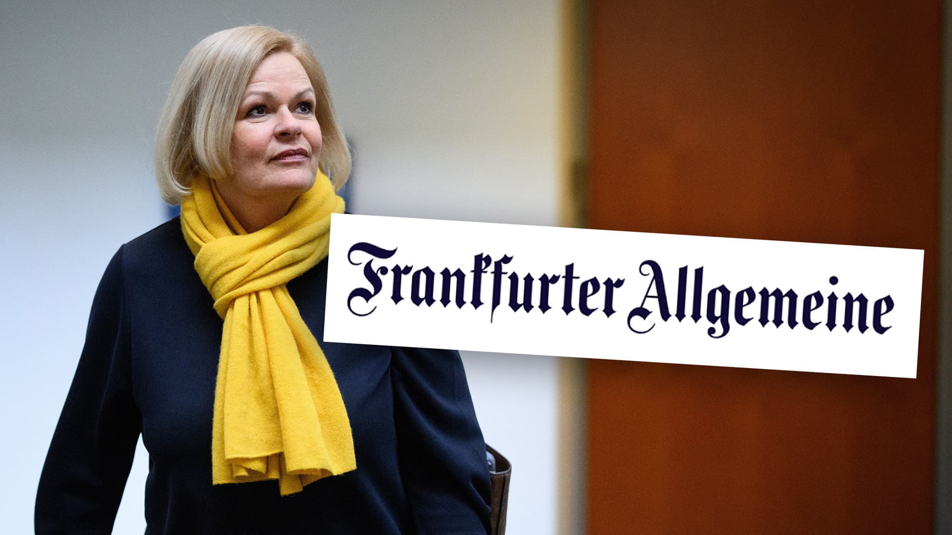 FAZ-Kommentar zu AfD-Urteil: Nancy Faeser hat Verfassungsschutz zur „politischen Waffe“ gemacht