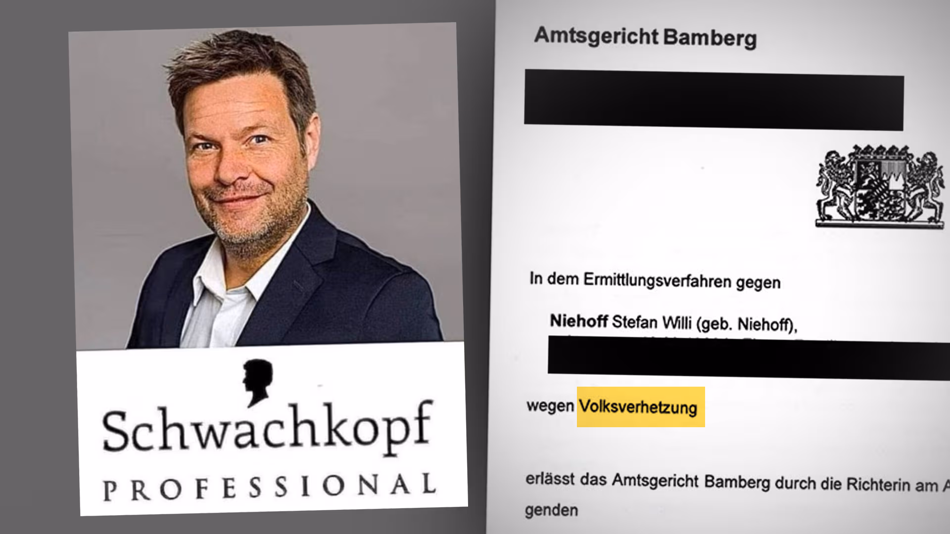 Weil er Habeck „Schwachkopf“ nannte: Hausdurchsuchung im Morgengrauen wegen Volksverhetzung
