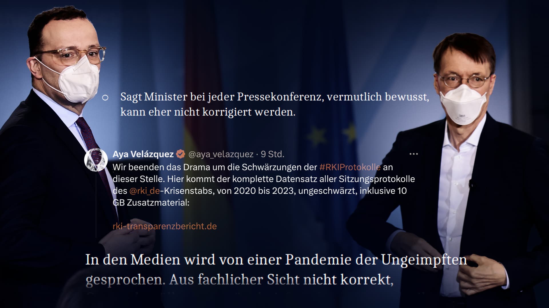 Unzensierte RKI-Protokolle entlarven Regierungs-Lüge der „Pandemie der Ungeimpften“