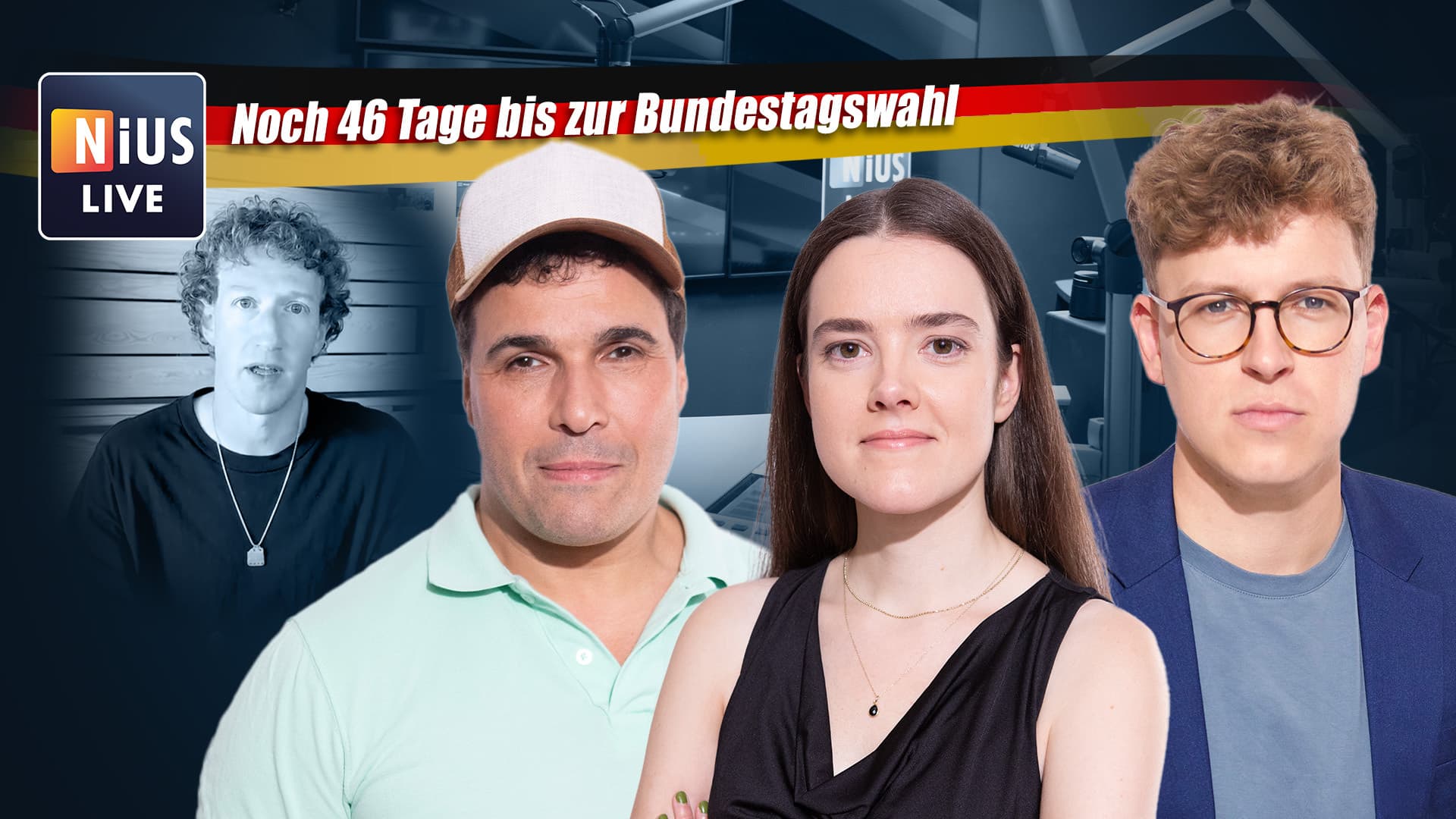Das war NIUS Live am Mittwoch: Wie X! Wieder Meinungsfreiheit auf Facebook