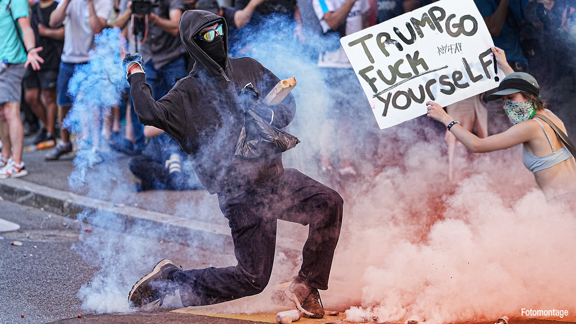 Tausende demonstrieren in Genf gegen G7-Gipfel: Anti-Trump-Proteste, Pali-Flaggen und ein brennendes Auto