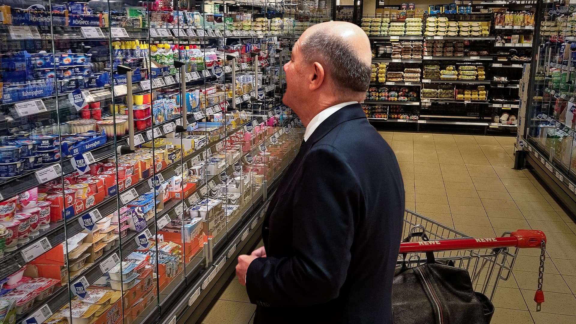 „Die Leute haben wieder mehr Geld im Portemonnaie“, sagt Kanzler Scholz. Fragen Sie mal im Supermarkt …