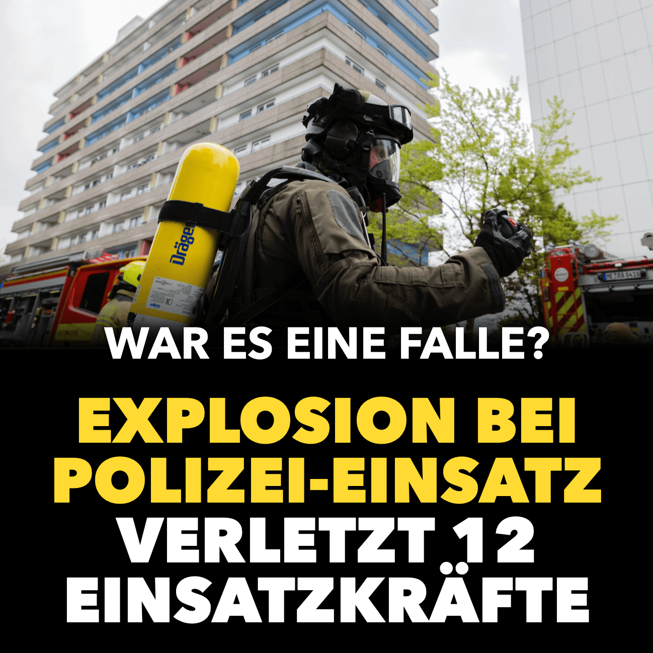 Ratingen: Explosion bei Polizei-Einsatz verletzt 12 Einsatzkräfte – War es eine Falle?