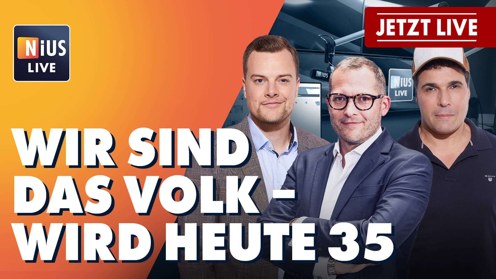 NIUS Live: Die groteske Wahrheit über „Beleidigungen“ gegen die Grünen, 35-jähriges Jubiläum von „Wir sind das Volk!“