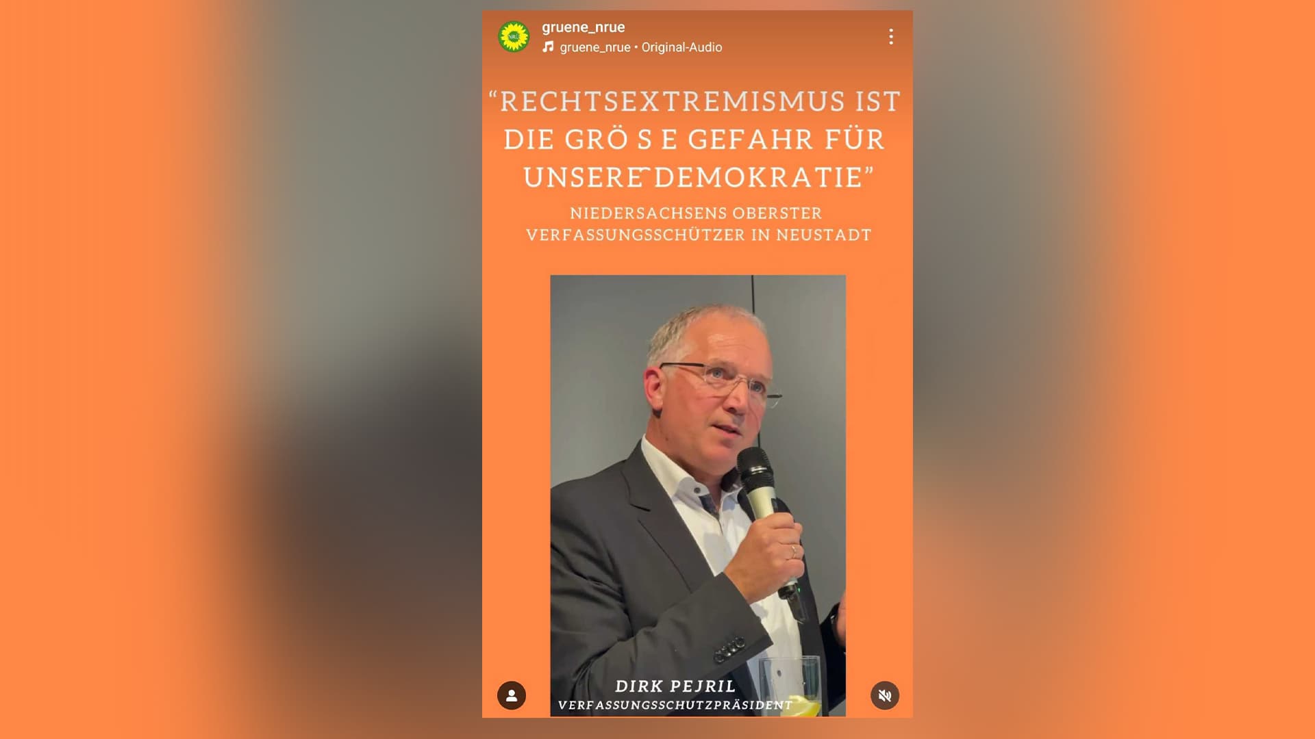 Verfassungsschutzchef tritt in Werbevideo der Grünen auf