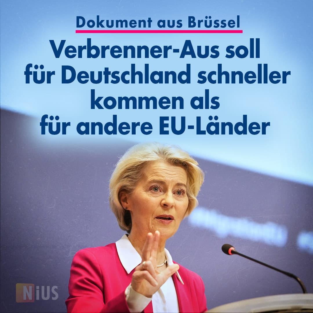 Verbrenner-Aus soll für Deutschland schneller kommen als für andere EU-Länder