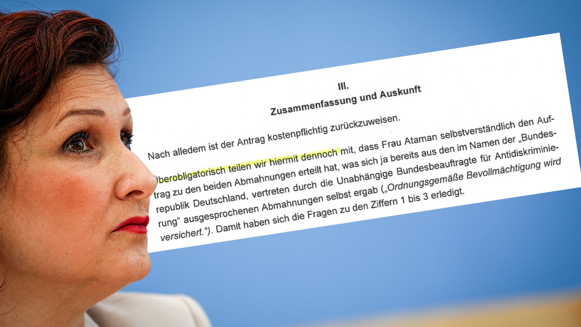 Ferda Ataman wies persönlich juristisches Vorgehen gegen NIUS an