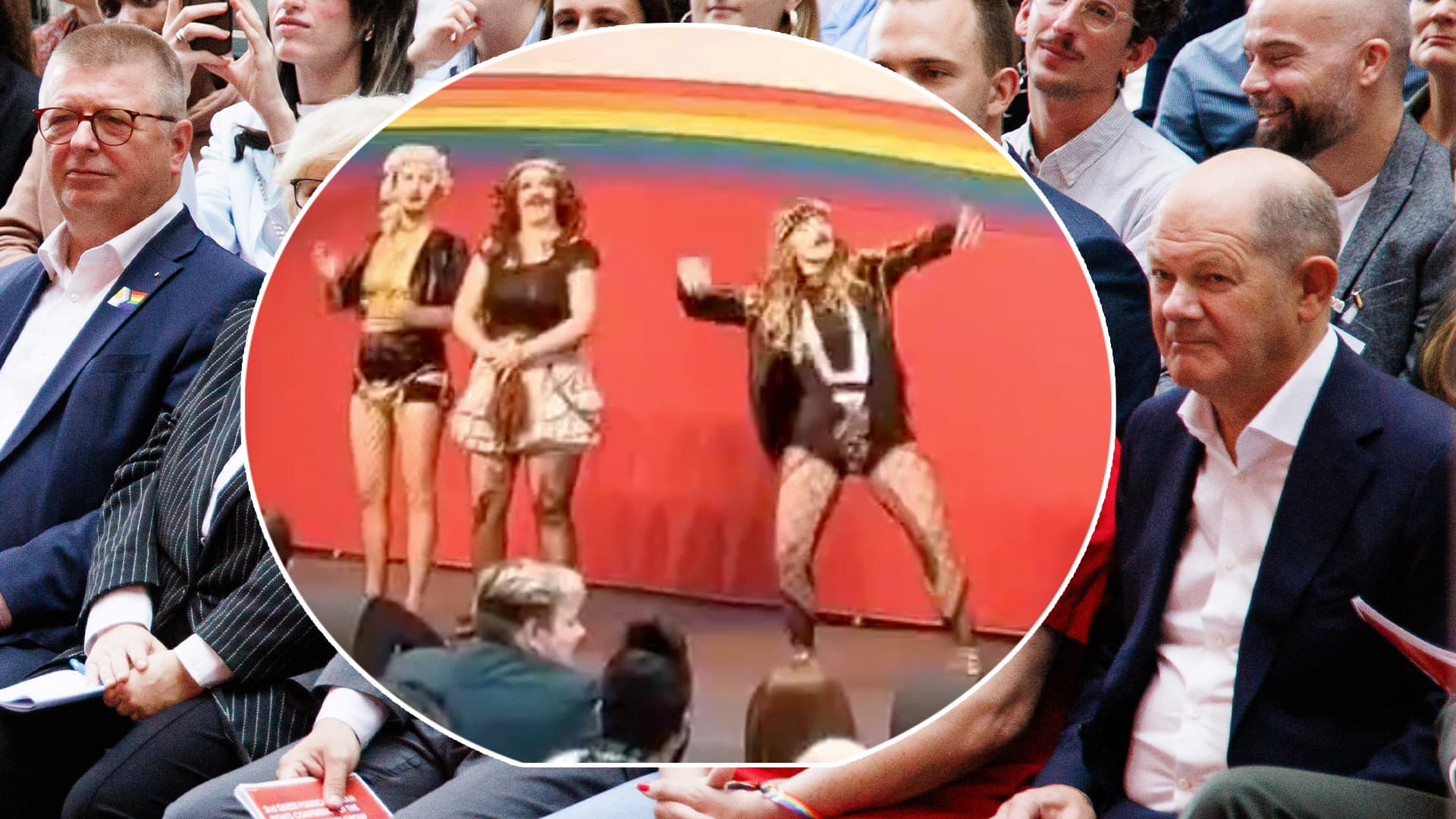 Mitten im Bundestag: SPD-Event mit Drag-Tanz, Scholz und Haldenwang-Rede