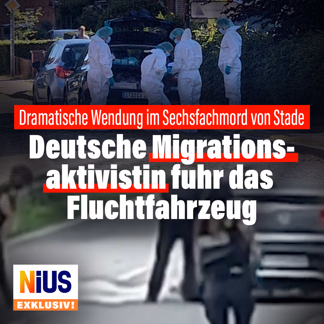 Dramatische Wendung im Sechsfachmord von Stade: Deutsche Migrationsaktivistin fuhr das Fluchtfahrzeug