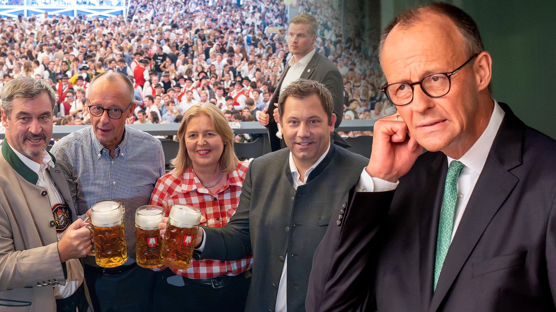 Das Doppelleben der Regierung Merz: Gaudi auf der Wiesn, Ärger im Kanzleramt