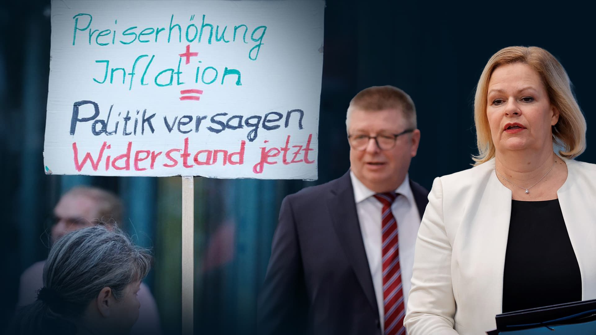 Dieses Plakat soll jetzt ein Fall für den Verfassungsschutz sein!