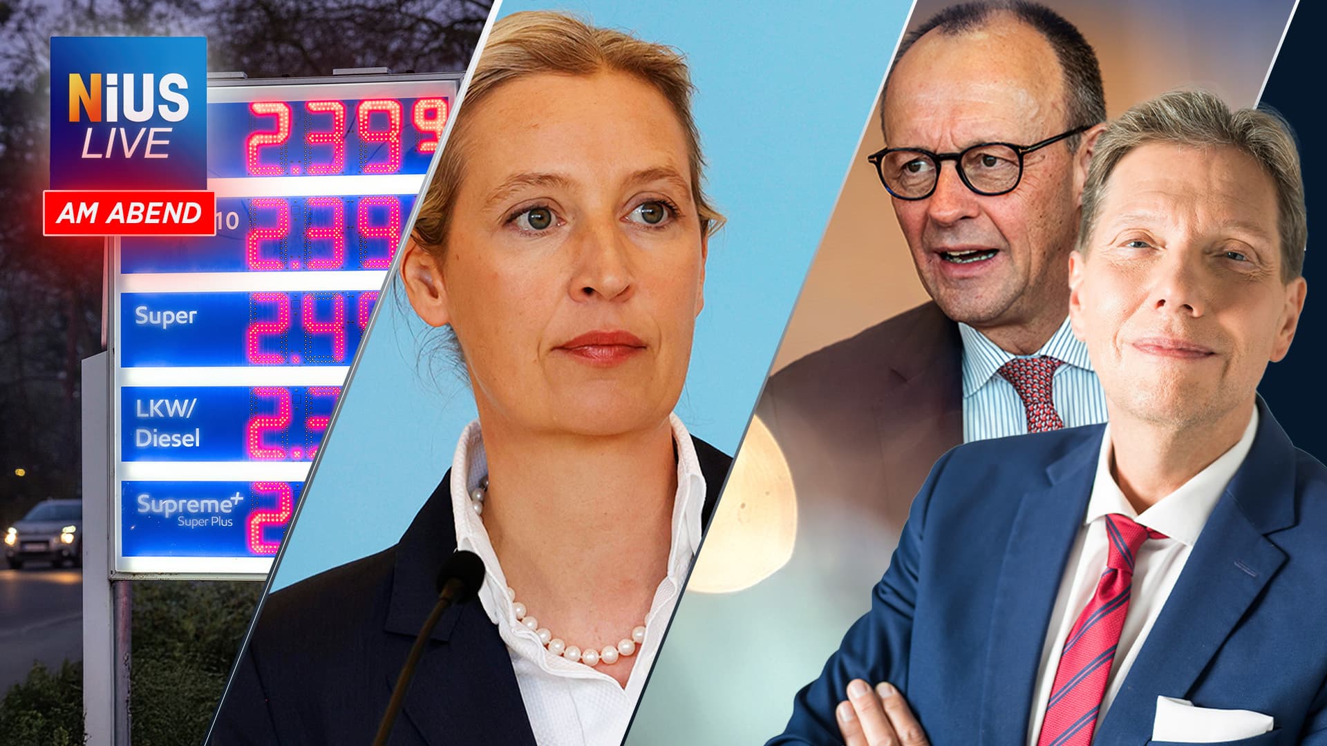 Das war NIUS Live am Abend: Kostet Benzin an Ostern drei Euro?
