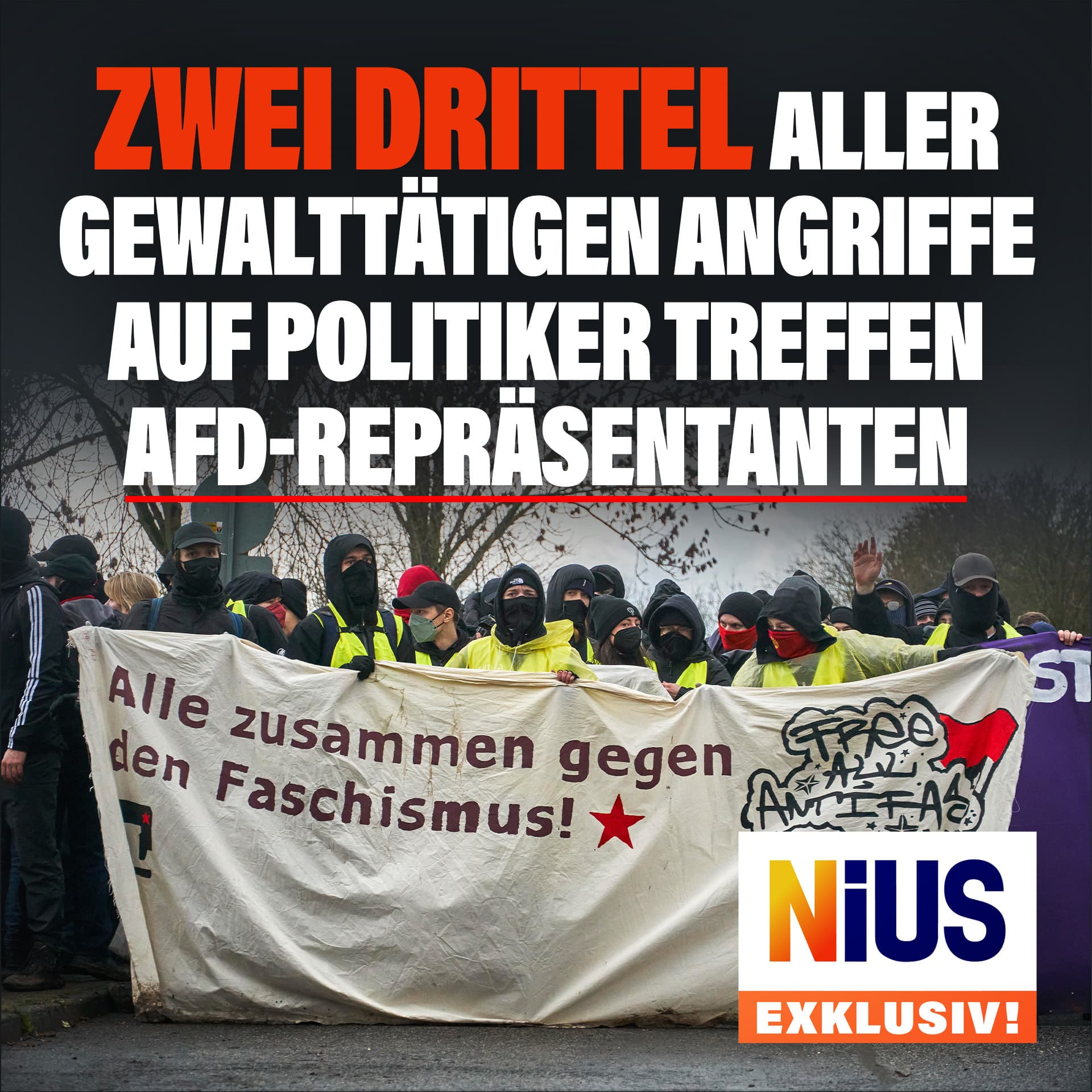 Zwei Drittel aller gewalttätigen Angriffe auf Politiker treffen AfD-Repräsentanten