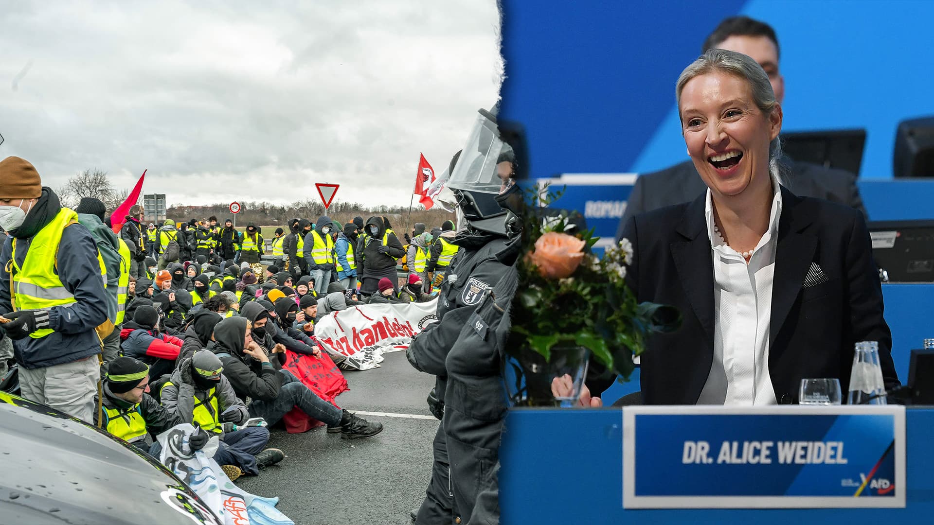 Zwischen Antifa-Blockaden und Weidel-Wahl: Sechs Lehren aus dem AfD-Parteitag in Riesa