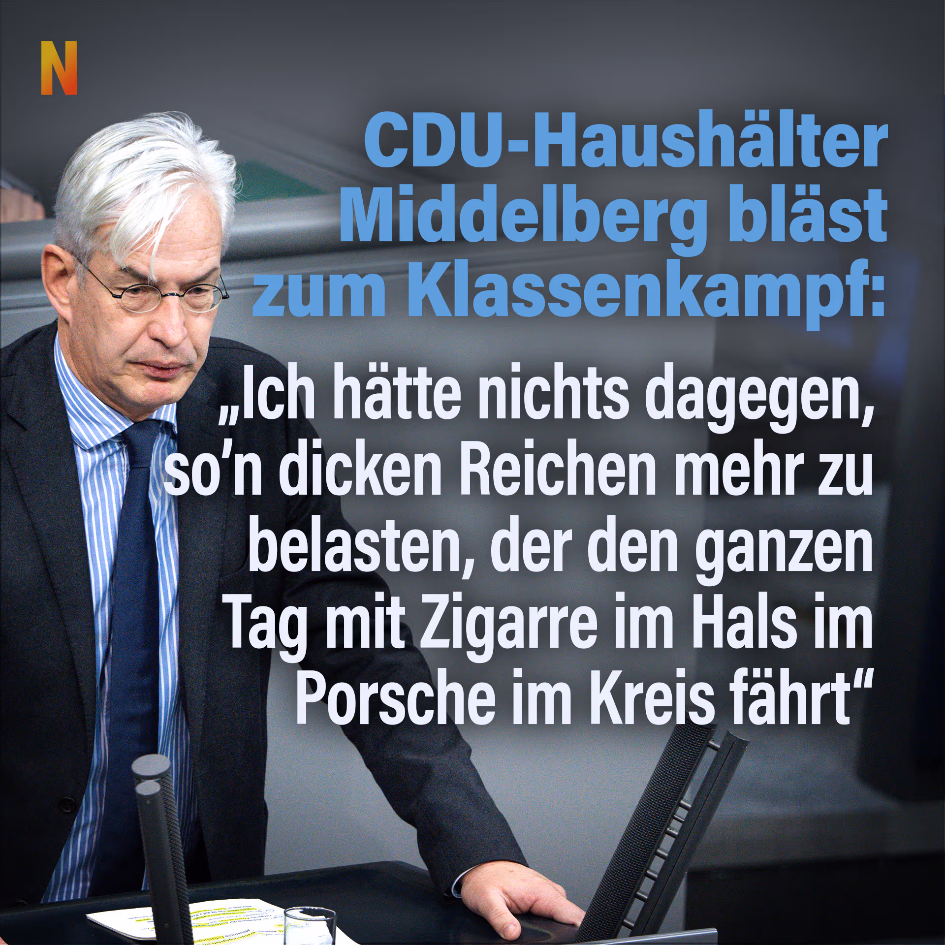 CDU-Haushälter Middelberg bläst zum Klassenkampf