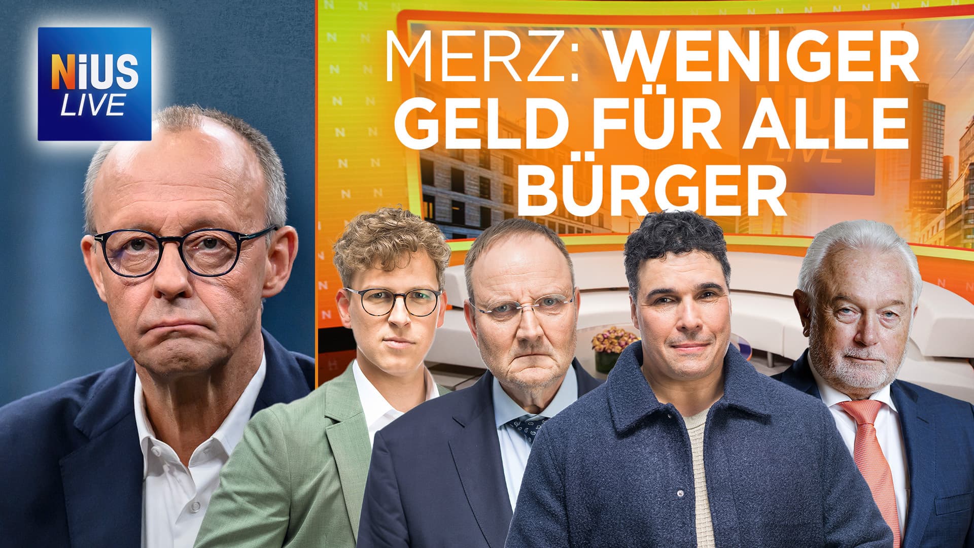Das war NIUS Live am Mittwoch: Merz – weniger Geld für alle Bürger