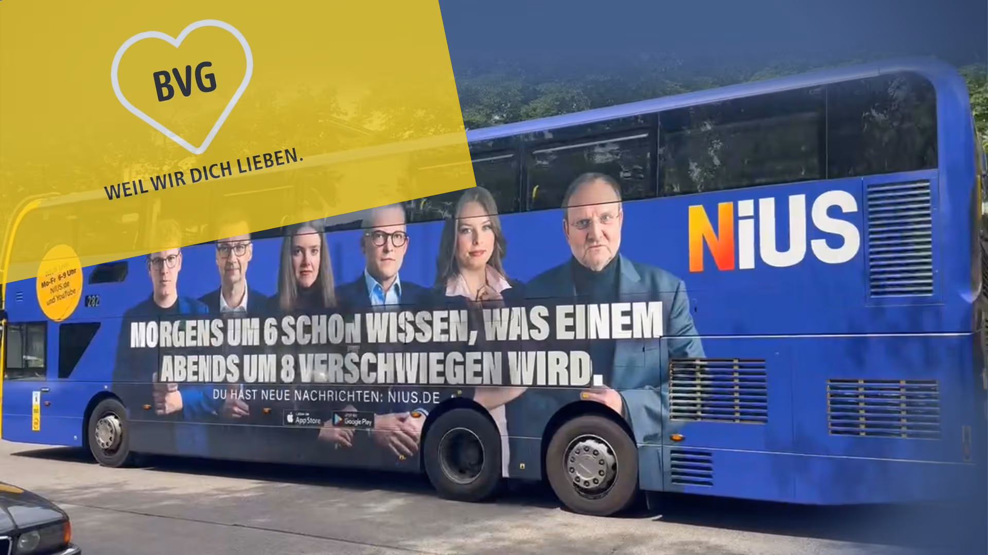BVG stoppt NIUS-Werbekampagne