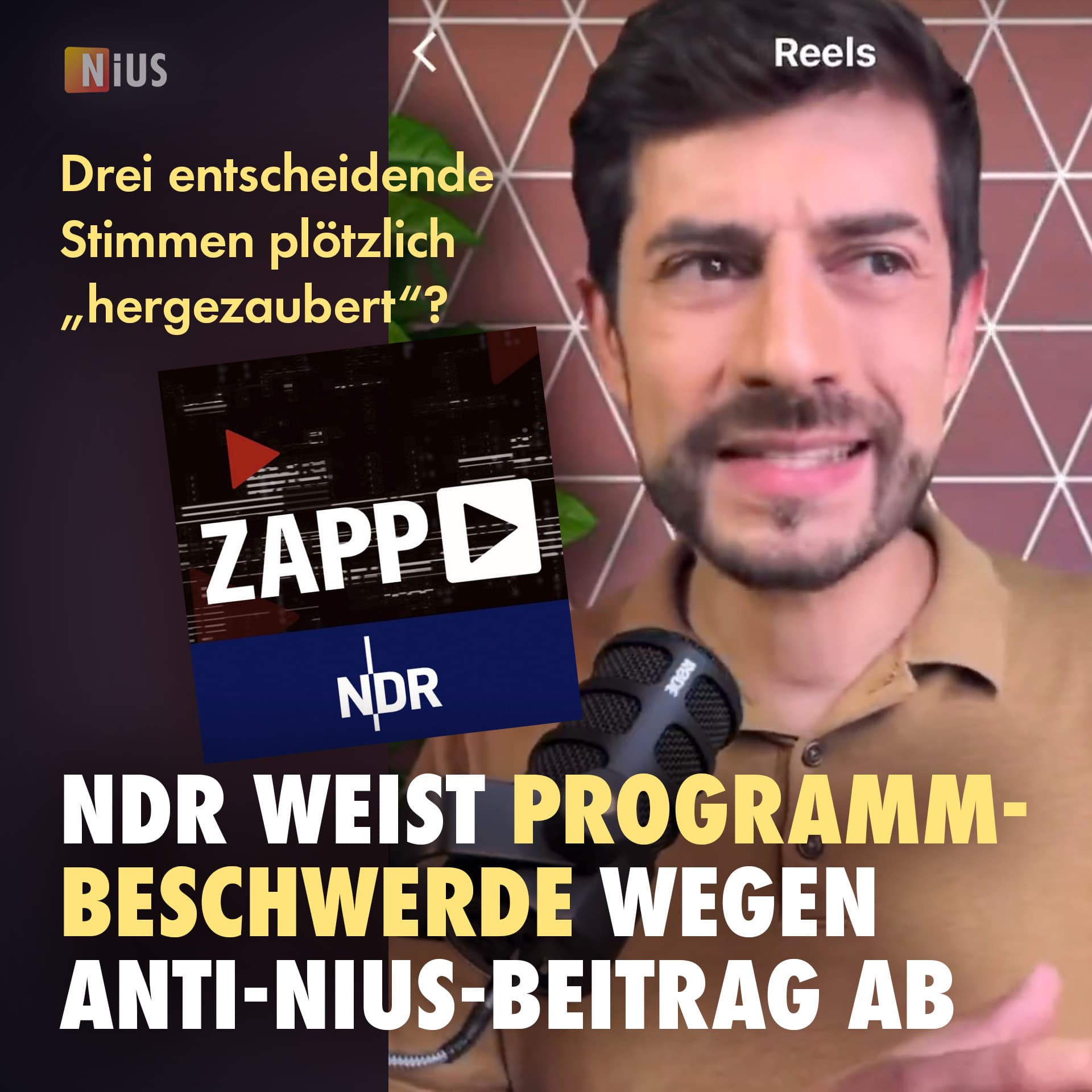Drei entscheidende Stimmen plötzlich „hergezaubert“? NDR weist Programmbeschwerde wegen Anti-NIUS-Beitrag ab