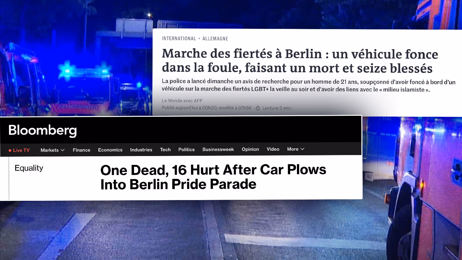 Auto „pflügt“, „Aus bunt wird grau“: So berichten Medien über den islamistischen Terror von Berlin