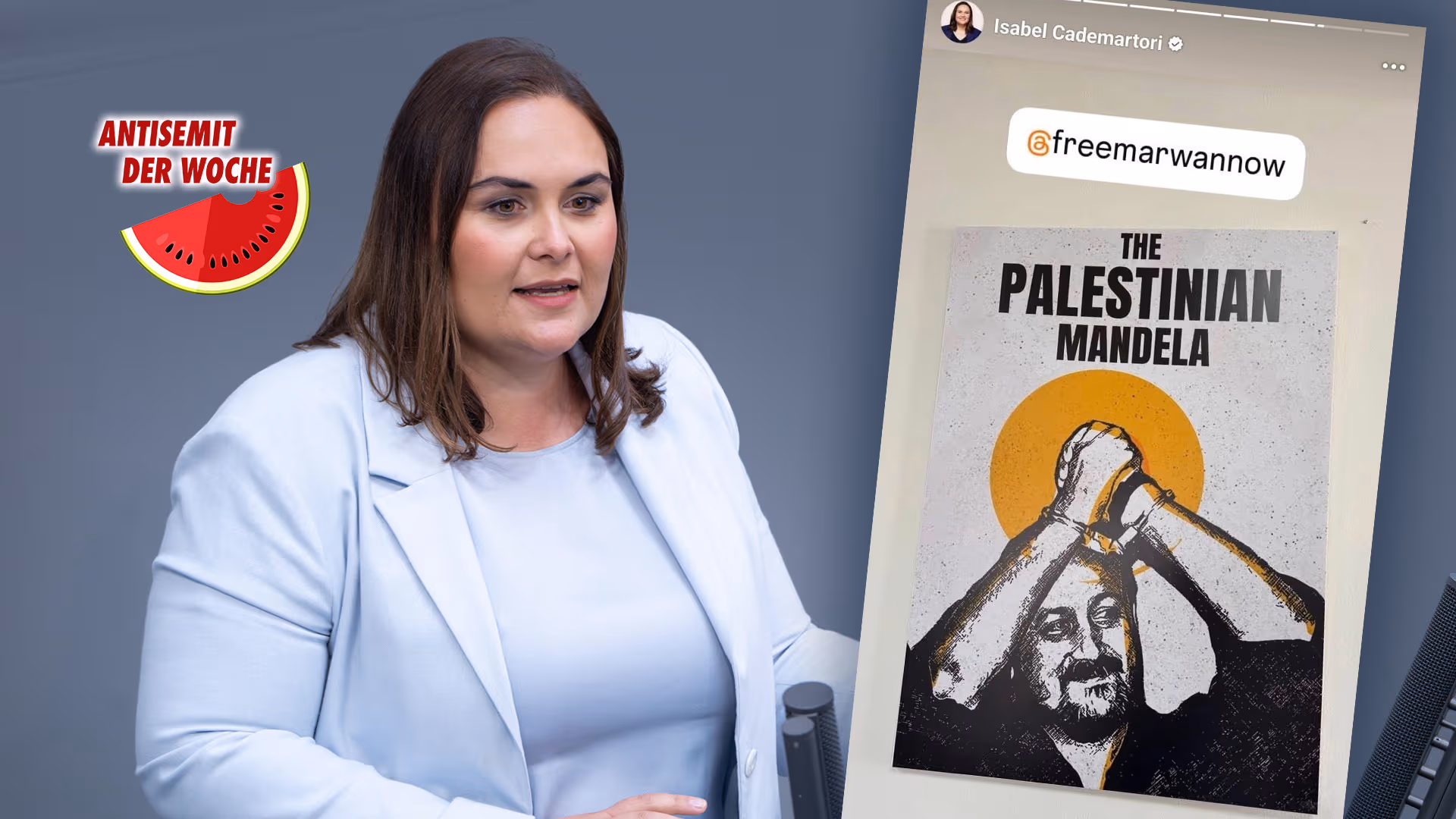 Antisemit der Woche: Sozialdemokratin Isabel Cademartori setzt sich für Freilassung des Terror-Führers Barghuthi ein