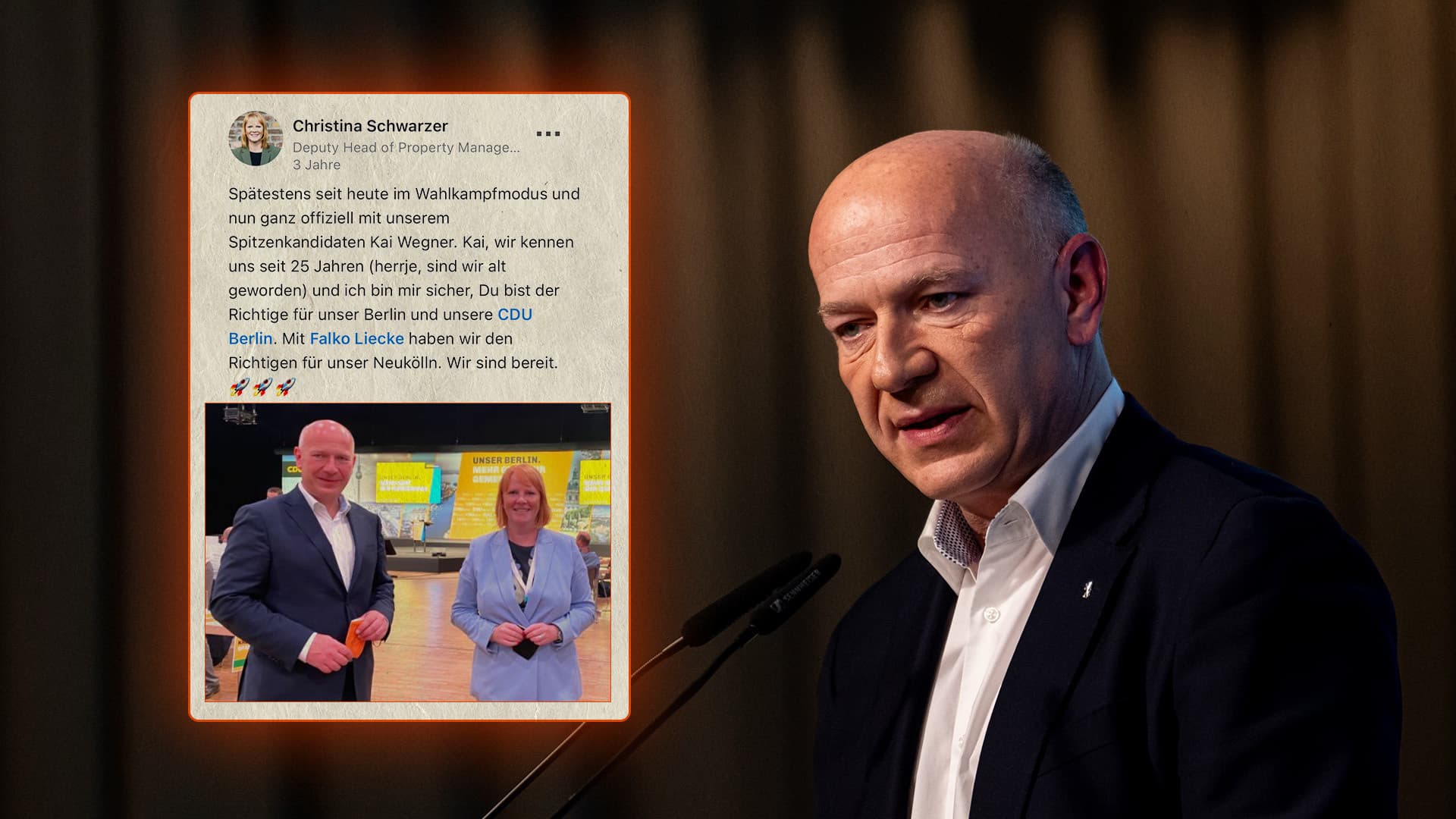 „Kai, wir kennen uns seit 25 Jahren“: Kai Wegners CDU-Connection zum Immobilienkonzern Aroundtown