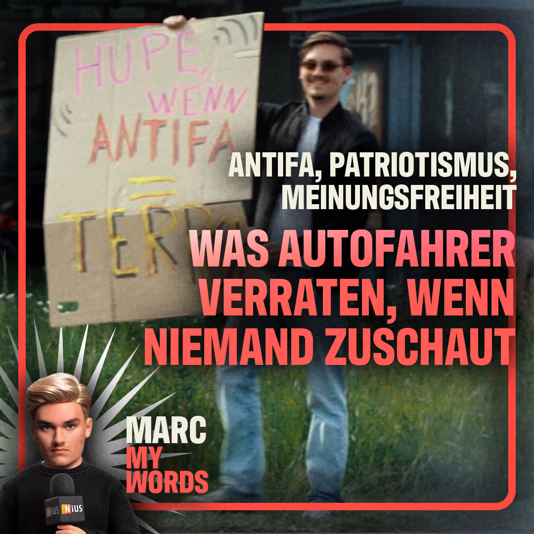 Antifa, Patriotismus, Meinungsfreiheit: Was Autofahrer verraten, wenn niemand zuschaut