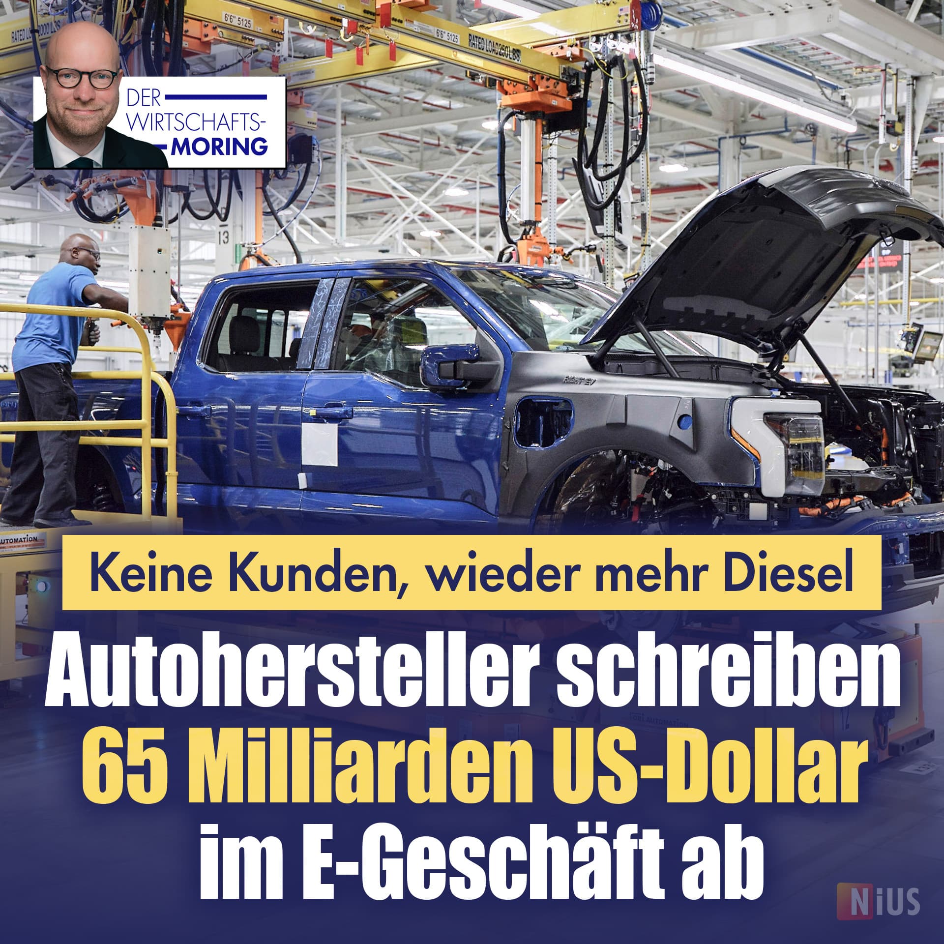 Keine Kunden, mehr Diesel: Autohersteller schreiben 65 Milliarden US-Dollar im E-Geschäft ab