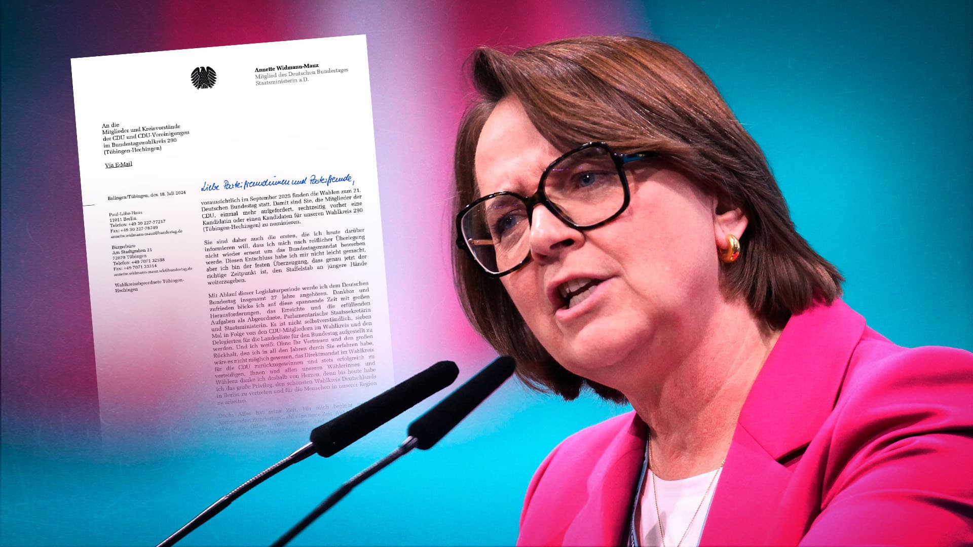 Merkel-Vertraute Annette Widmann-Mauz (CDU) verlässt den Bundestag